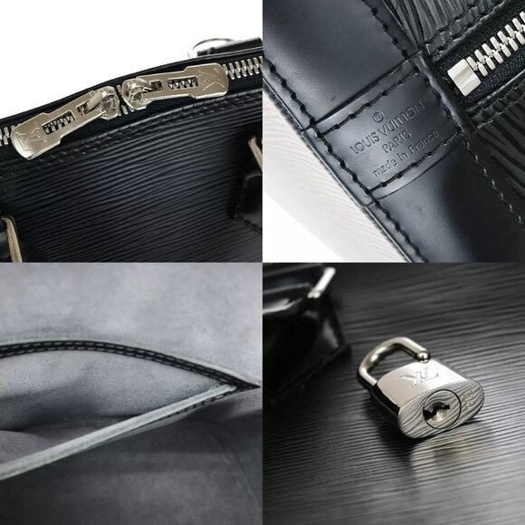 LOUIS VUITTON LV Alma PM Hand Bag Epi Leather Noir Black - Picture 9 of 13